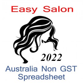Australia Salon / Hairdresser Bookkeeping Spreadsheet for 2022 year end