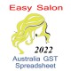 Australia Salon Bookkeeping & GST spreadsheet for 2022 year end