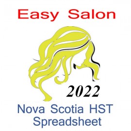 Nova Scotia salon bookkeeping HST spreadsheet for 2022 year end