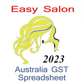 Australia Salon Bookkeeping & GST spreadsheet for 2023 year end